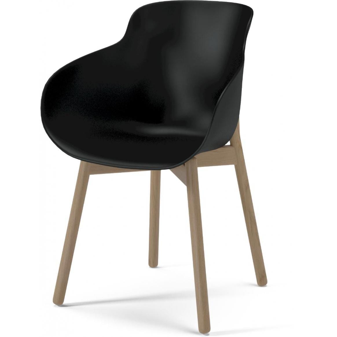 HUG Dining chair with wooden legs-0