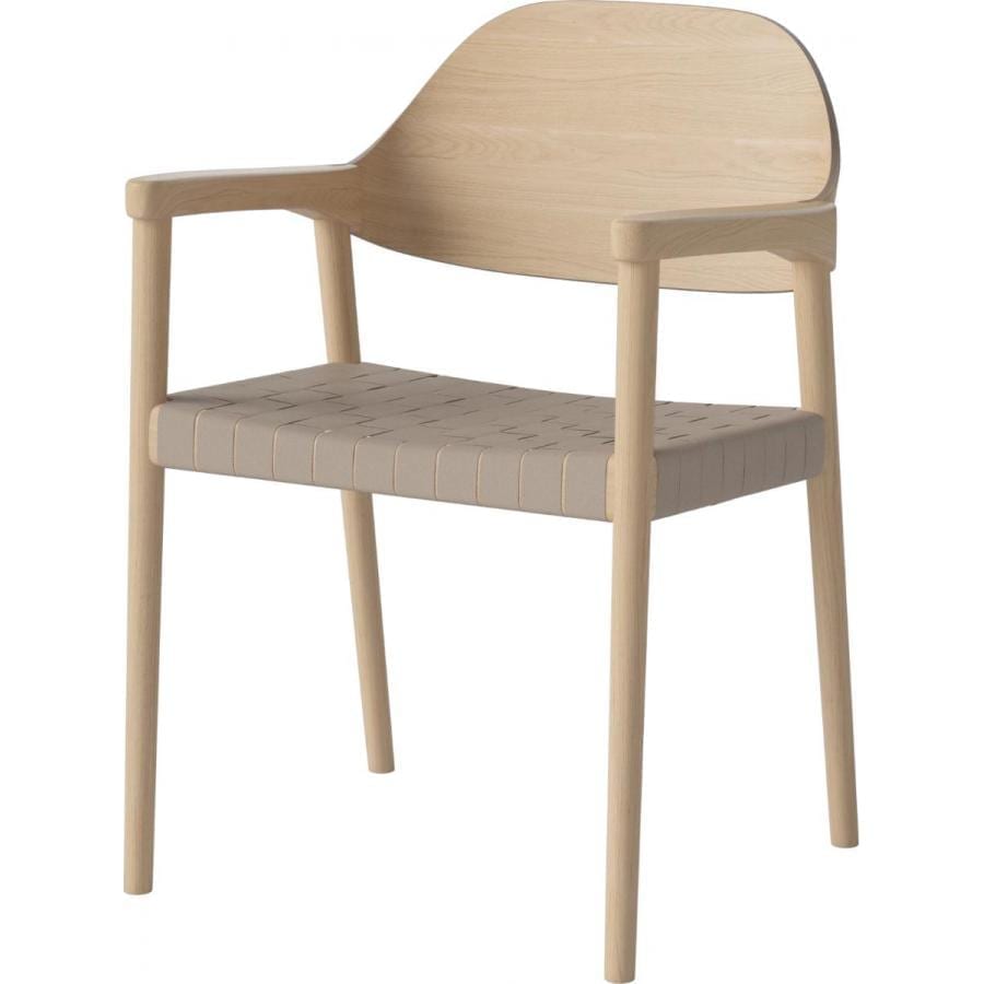 MEBLA Dining chair - white oak/nature-0