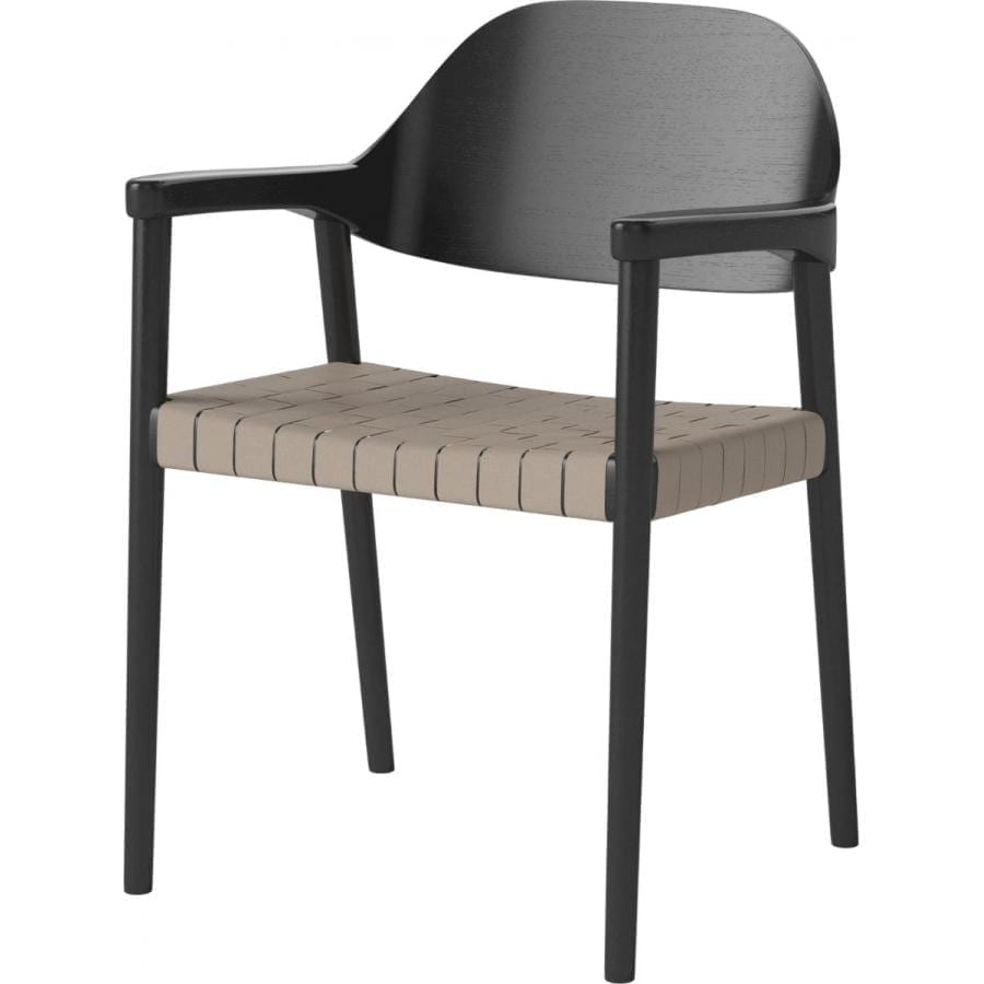 MEBLA Dining chair - black/nature-0