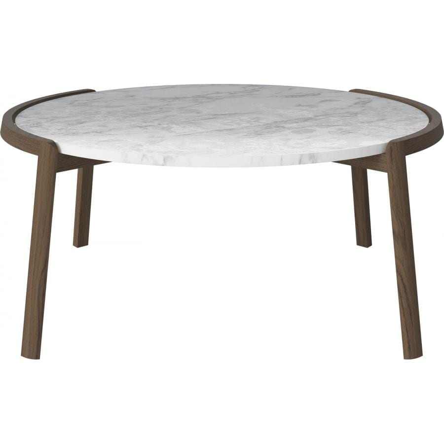 Mix coffee table - Large - White - Smoked Oak-0