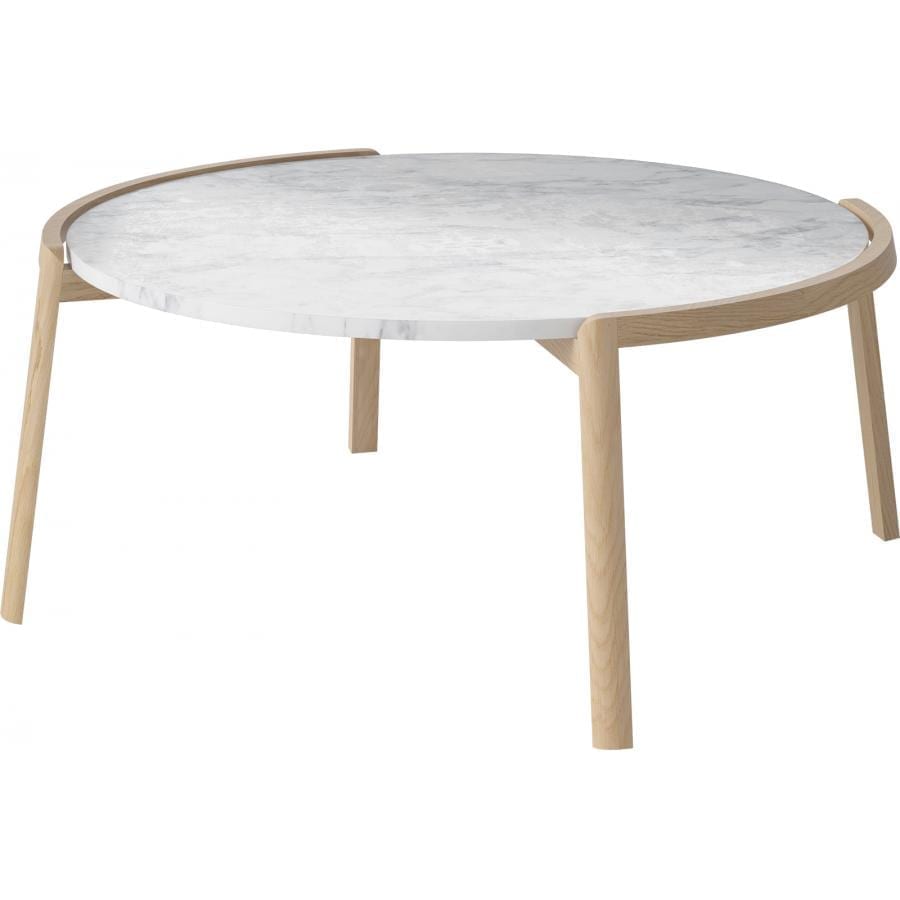Mix coffee table - Large - White - White Oak-10747