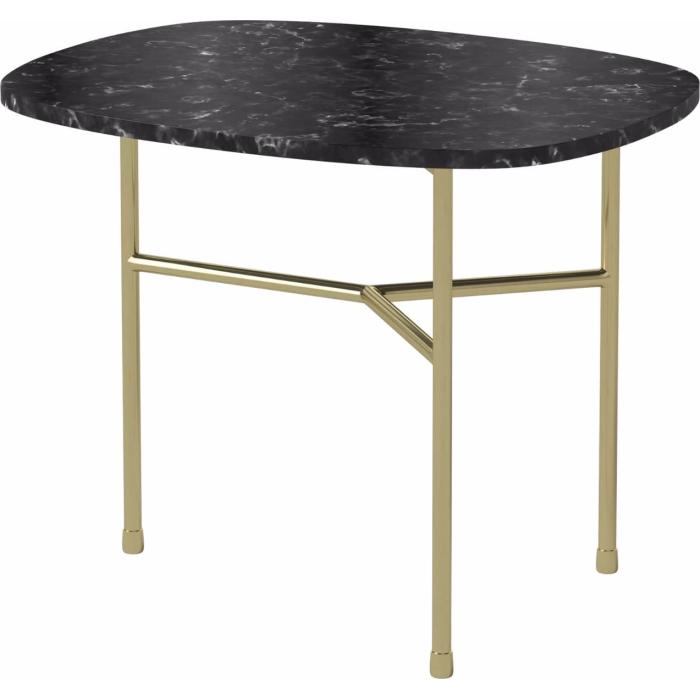Pod coffee table - Small - Black - Brass-12768
