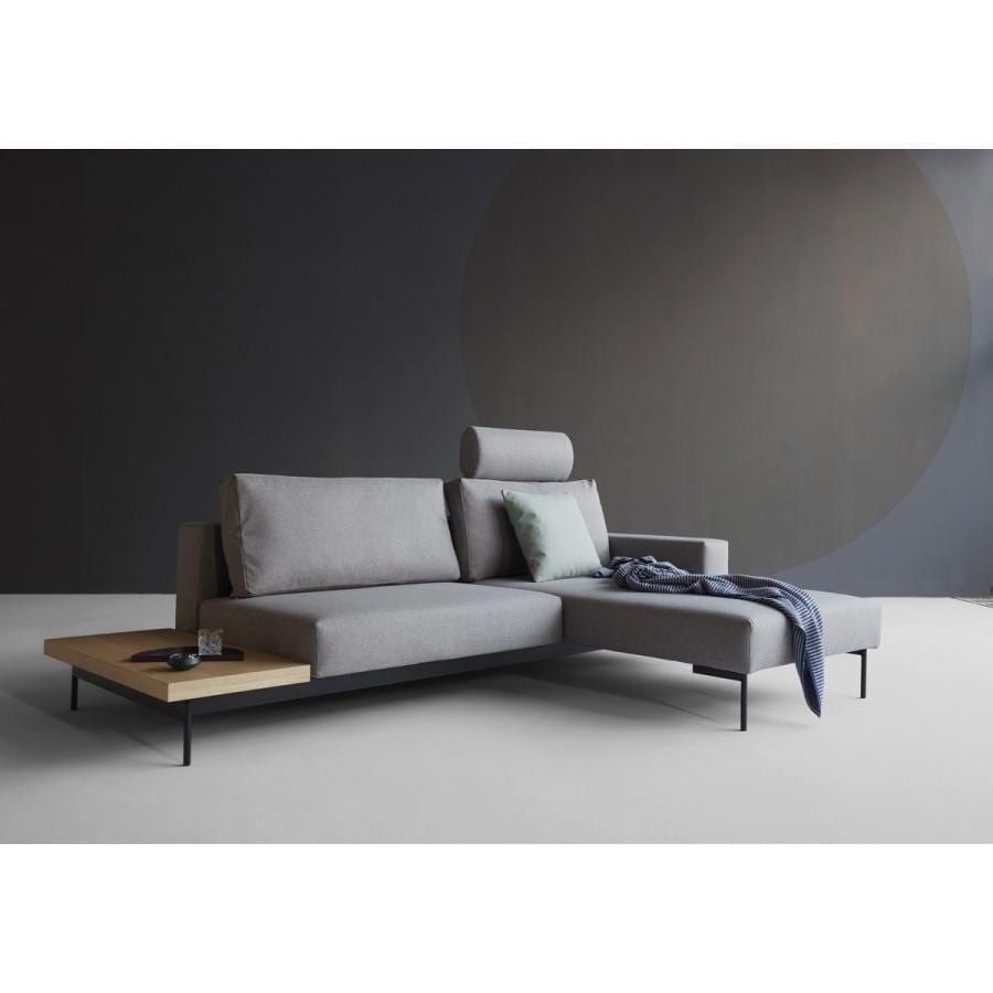 BRAGI Sofa with side table - 140x200-0