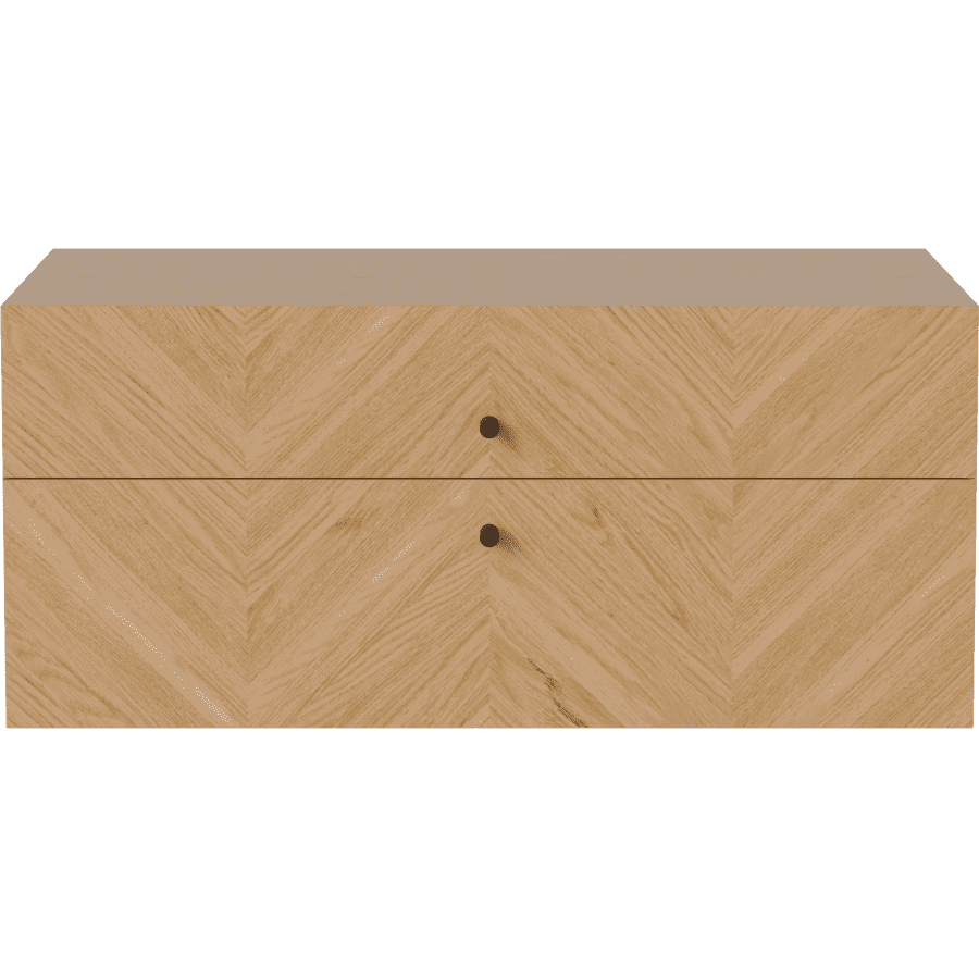 LUXE Drawer - 2 drawer - Wall mounted-27539