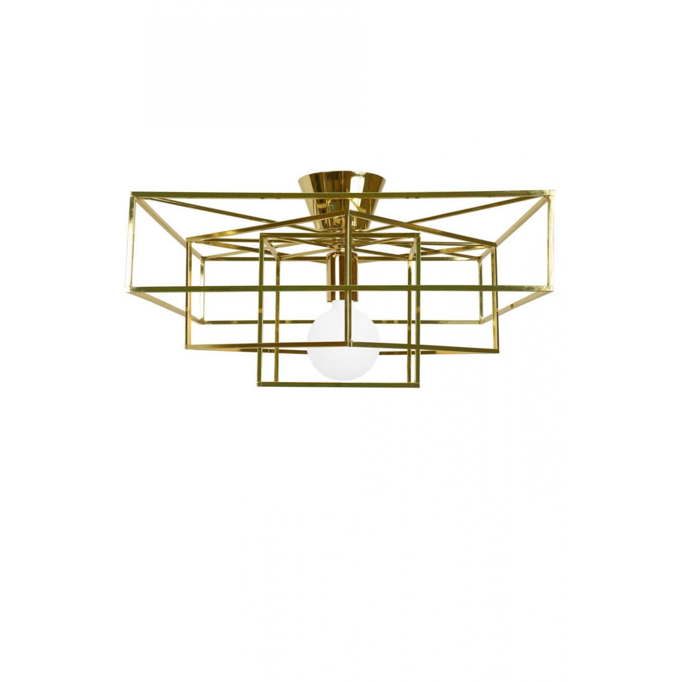 Globen Lighting Cube ceiling brass // Cube mennyezeti lámpa réz