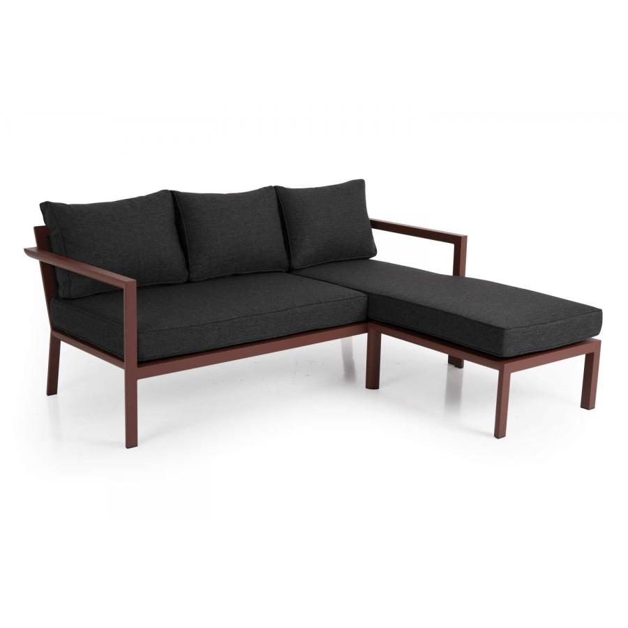 Brafab Delia outdoor divan sofa red right/kültéri lounger kanapé piros jobb