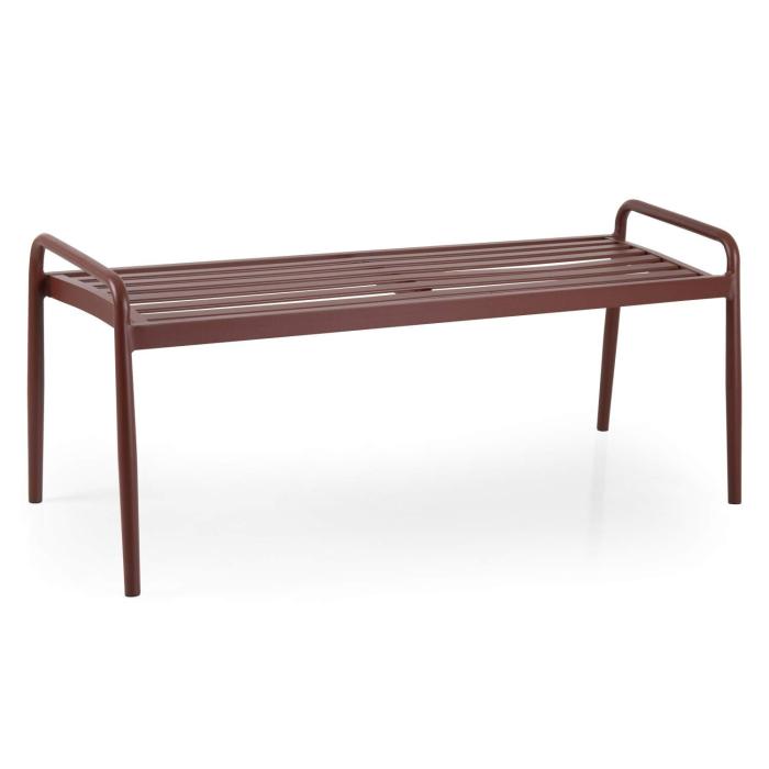 Brafab-Sonnac-outdoor-bench-red-kulteri-pad-piros