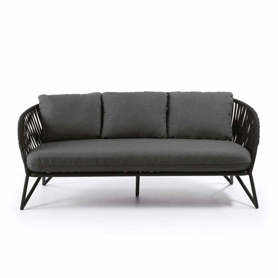 La Forma Branzie outdoor sofa black // Branzie kültéri kanapé fekete