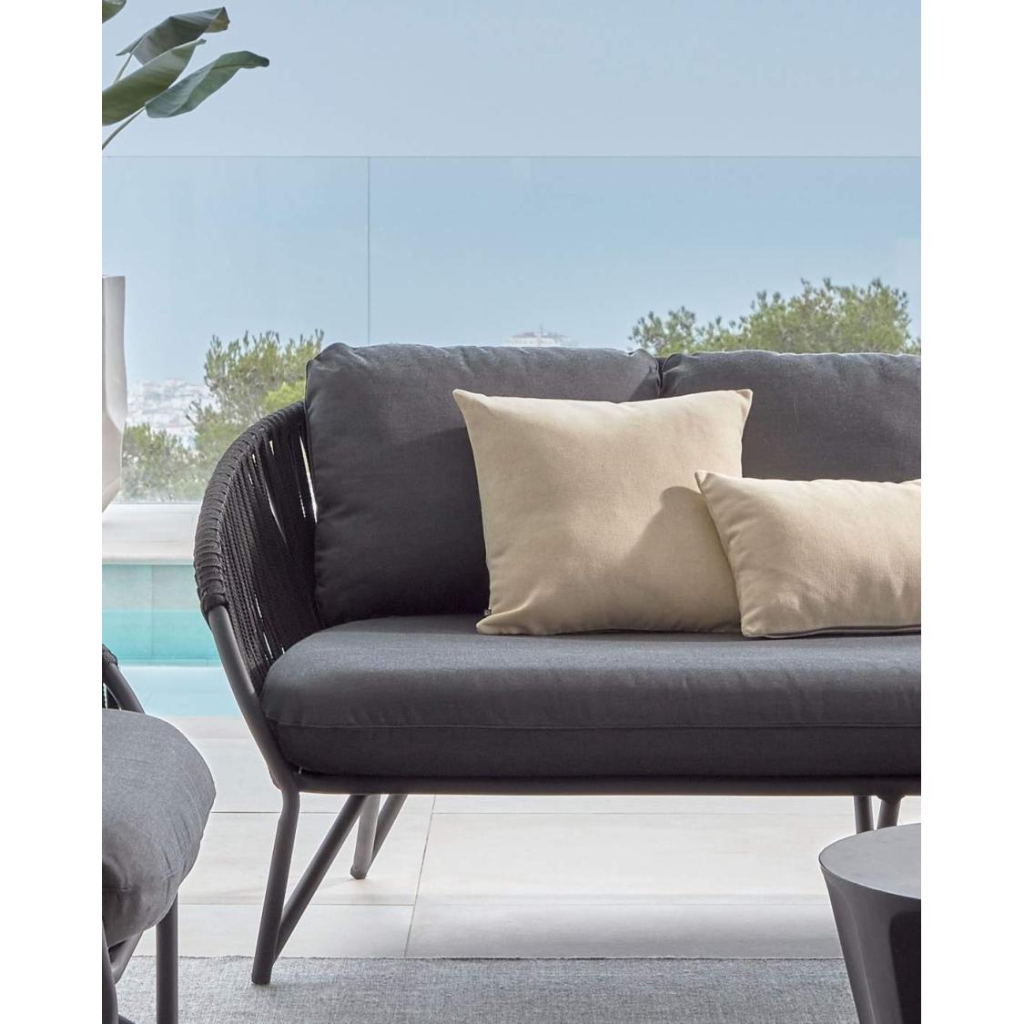 La Forma Branzie outdoor sofa black // Branzie kültéri kanapé fekete