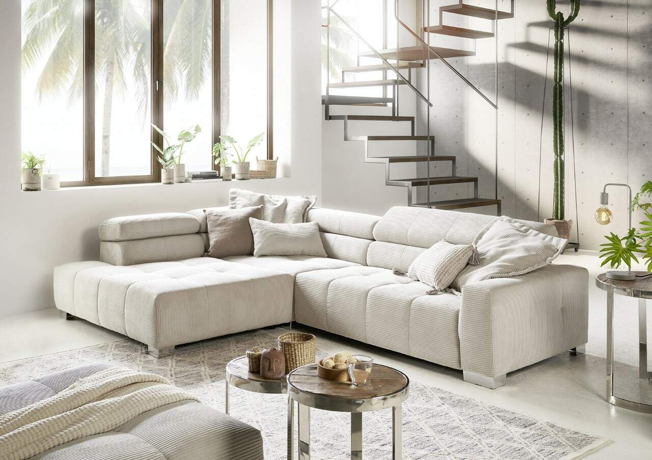 Denver 3 Seater Sofa With Chaise Longue