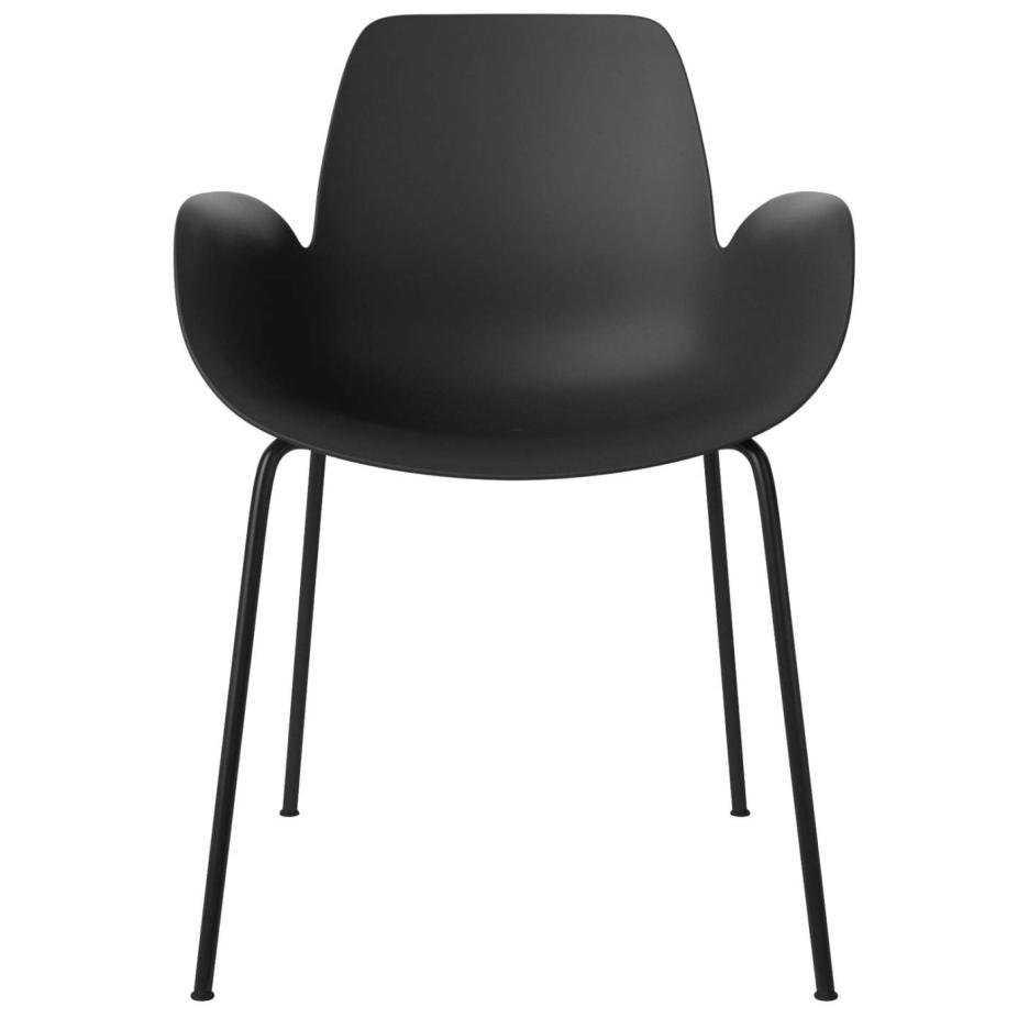 Bolia Seed outdoor chair with armrest, black // Seed kültéri szék karfával, fekete