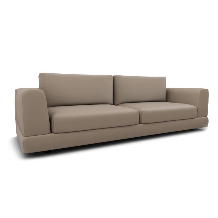 Calligaris Layla modular sofa brown leather // Layla moduláris kanapé barna bőr