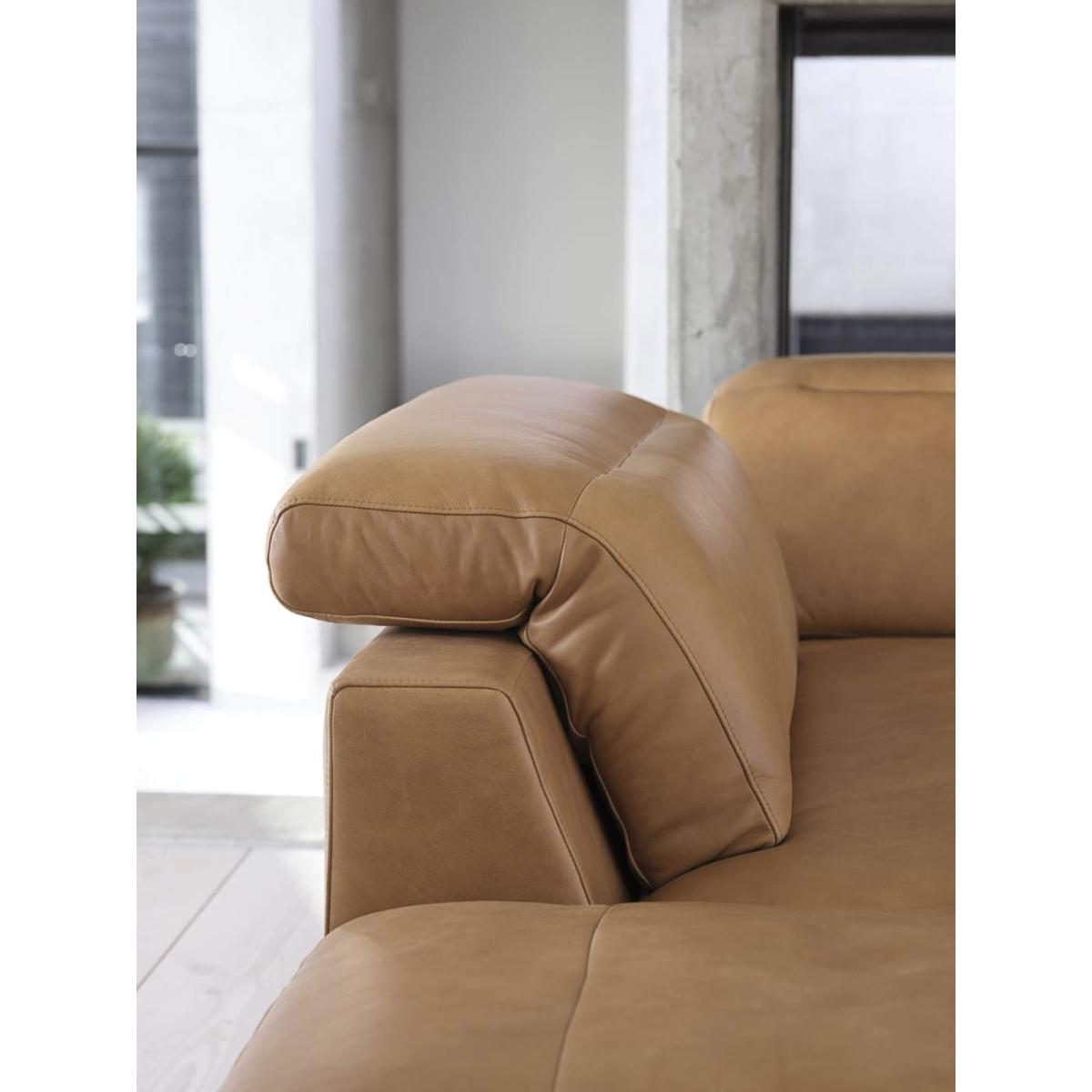 Italian Leather Tan 3 Seater Sofa, Sofa Hire