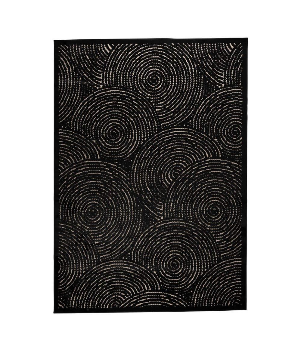 dutchbone- dots-carpet - black- dots - szőnyeg- fekete- 170 x 240 cm-