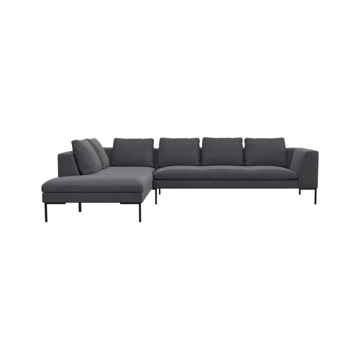 Flexlux Loano corner sofa showroom model grey // Flexlux Loano sarokkanapé bemutatótermi modell szürke