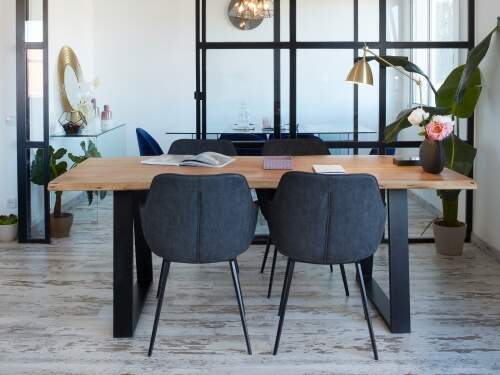 la-forma-amira- leather- chair- grey-amira – textilbőr- szék – szürke-innoconceptdesign 5