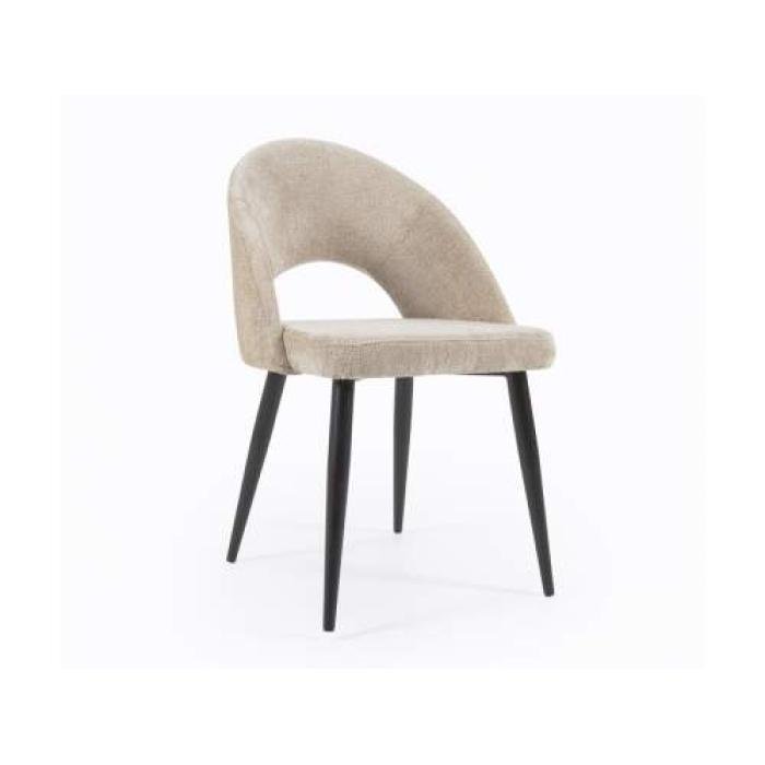 la-forma-mael-dining- chair- chenille fabric- beige-mael-étkezőszék- zsenília szövet- bézs-innoconceptdesign 1