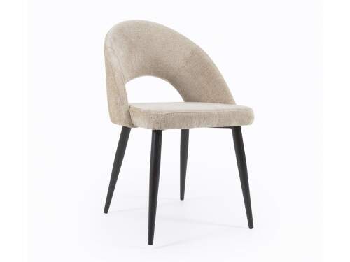 la-forma-mael-dining- chair- chenille fabric- beige-mael-étkezőszék- zsenília szövet- bézs-innoconceptdesign 1
