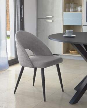 la-forma-mael-dining- chair- fabric- light grey-mael-étkezőszék- szövet- világosszürke-innoconceptdesign 7