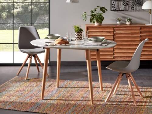la-forma-ralf- dining- chair- wooden legs- light grey- ralf- étkezőszék – fa lábakkal – világosszürke-innoconceptdesign 6