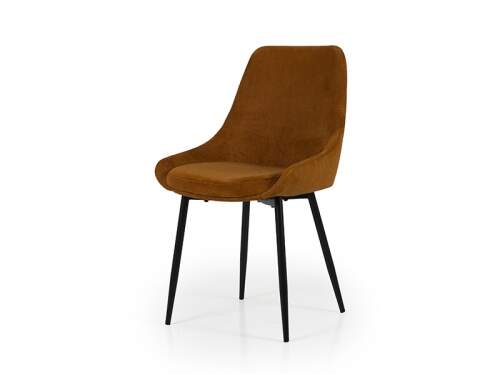 Lex corduroy chair terra brown// Lex kordbársony szék terrakotta barna