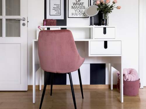 Lex velour chair rose// Lex bársony szék rózsaszín