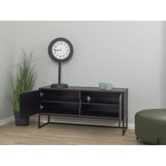 tenzo-lipp- small-TV bench – veneer- shadow – black – lipp- keskeny- TV – elem- furnérozott – sötétszürke -innoconceptdesign-9