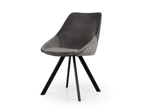 Ritz velour chair grey // Ritz bársony szék szürke