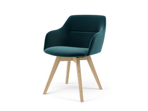 tenzo-sofia – bess- velour – chair -petrol- oak- sofia – bess-bársony- szék – petrol- tölgy- innoconceptdesign – 1