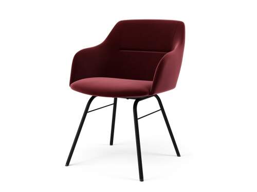 tenzo-sofia – brad- velour – chair -berry-black-sofia – brad-bársony- szék – bordó-fekete-innoconceptdesign – 1