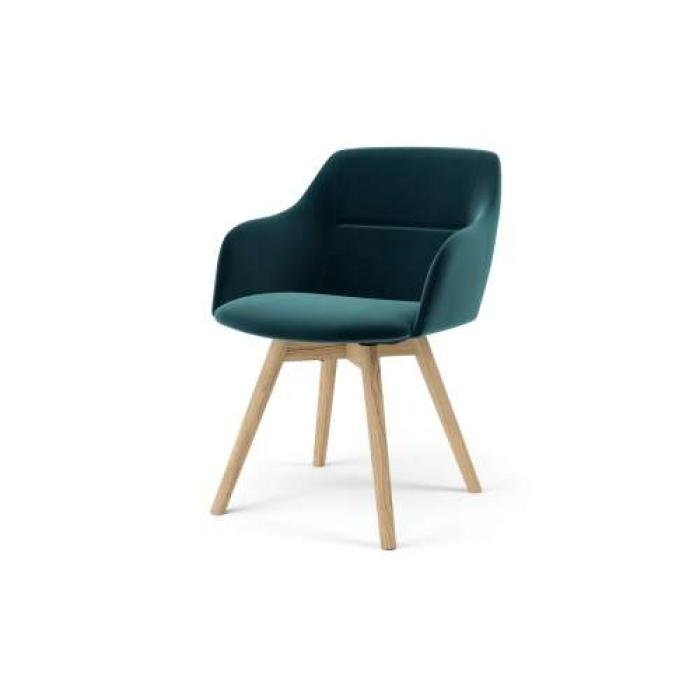tenzo-sofia – sara -velour – chair – petrol- oak- sofia – sara- bársony- szék – petrol- tölgy-innoconceptdesign – 1