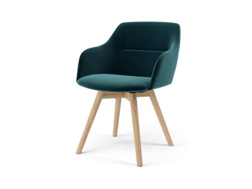 tenzo-sofia – sara -velour – chair – petrol- oak- sofia – sara- bársony- szék – petrol- tölgy-innoconceptdesign – 1