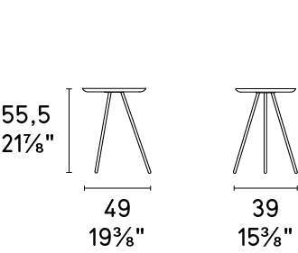 calligaris-tweet-side-table-dimensions