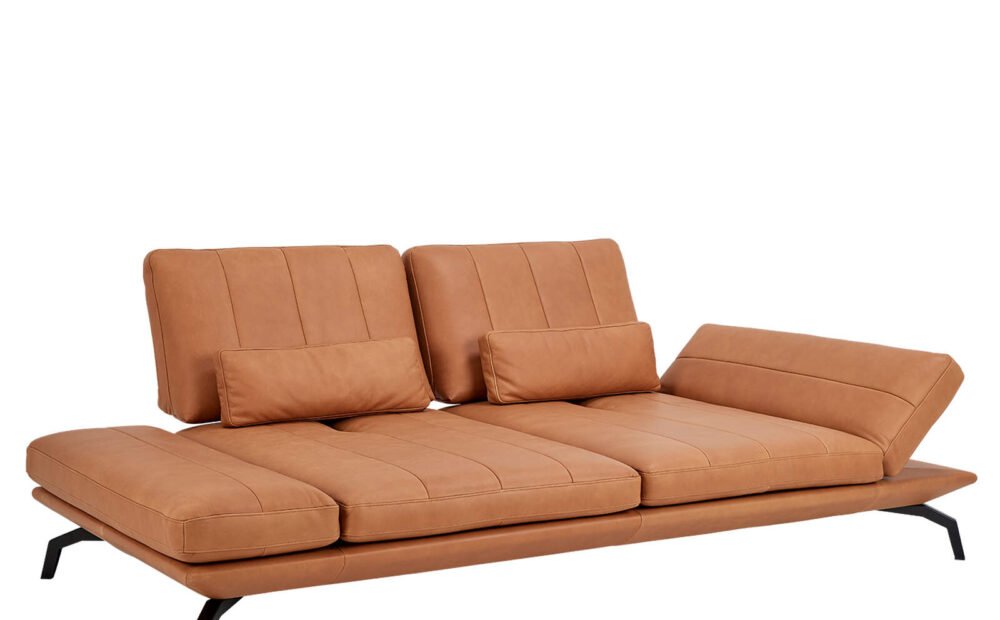 Tropea 2 seater sofa leather brown Nature 0720 2 szemelyes kanape bor barna