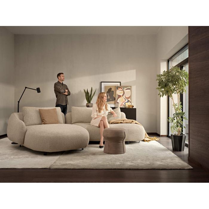 Orca 3 seater curved design sofa with chaise longue// Orca 3 személyes íves design kanapé pihenőrésszel