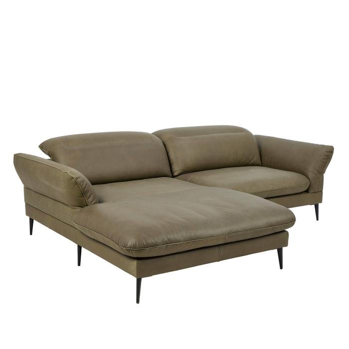 C2 flexlux Salino 2 seater leather sofa with adjustable back nature 0722 brown 2 szemelyes borkanape barna allithato hattamlaval innoconceptdesign 3