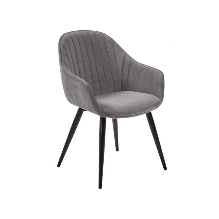 La Forma Herbert dining chair grey velvet // La Forma Herbert étkezőszék szürke bársony